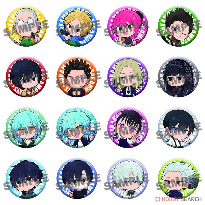 ま*ろ様 第2回キャラクター人気投票 メダル風缶バッジ サカモトデイズ