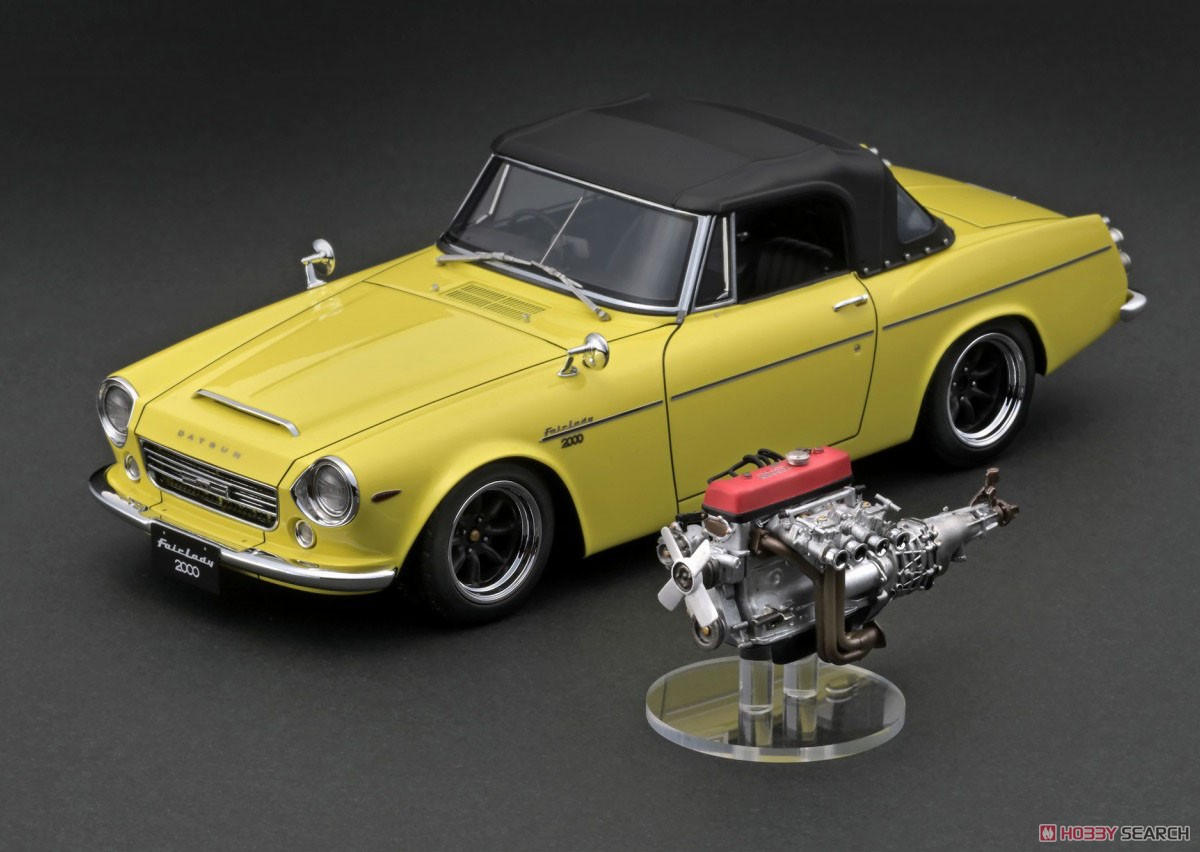 DATSUN Fairlady 2000 (SR311) Yellow With Engine ※U20型エンジン付属