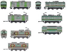 鉄道模型 満鉄パシナ3・燈火管制改造 あじあ号 7両セット 満