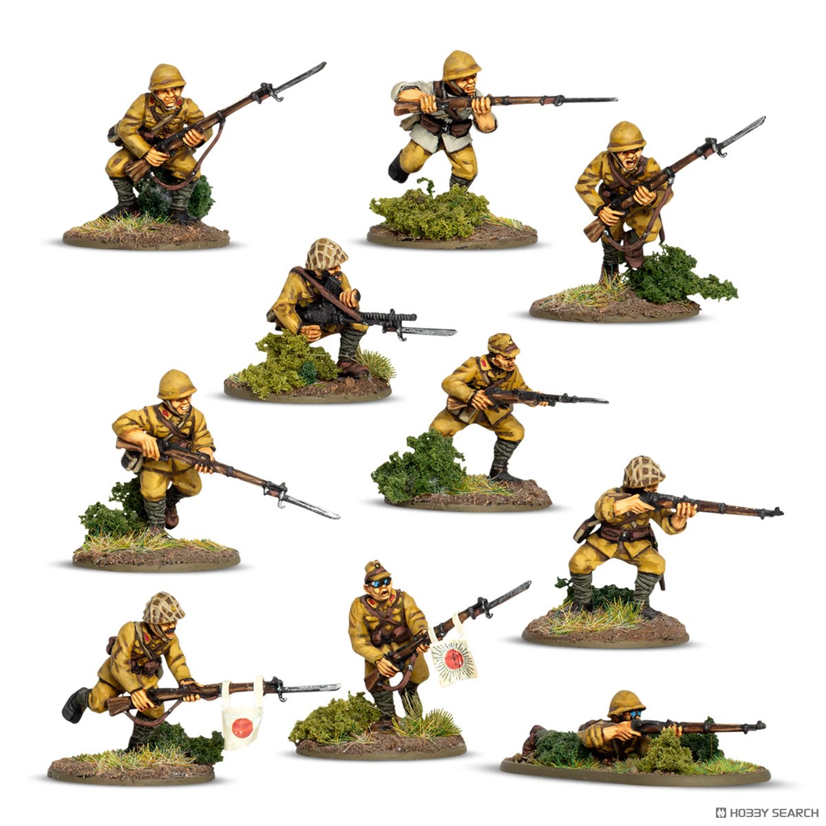 日本軍 歩兵 (30体入り) (プラモデル) - ホビーサーチ ミリタリープラモ