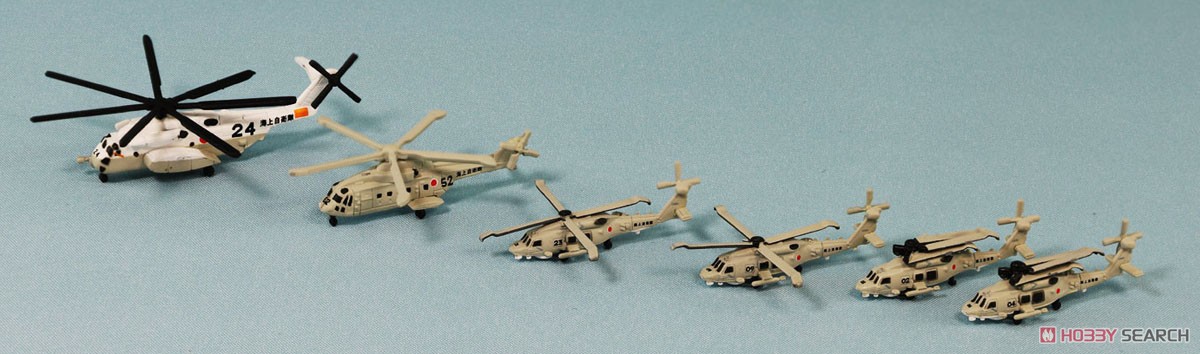 1/700 ヘリコプター6機と格納庫セット 1/700 ヘリコプター6機と格納庫
