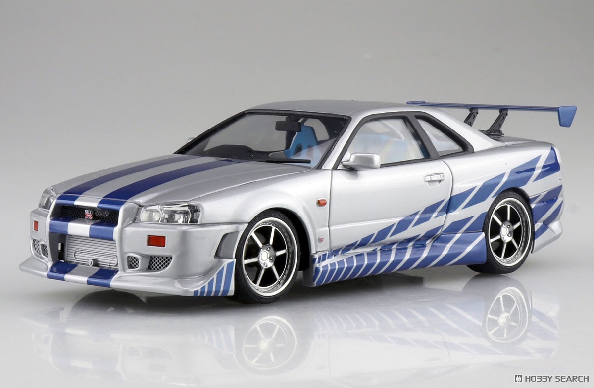 スカイライン GT-R R34 1/18 ワイルドスピード ブライアン グリーン