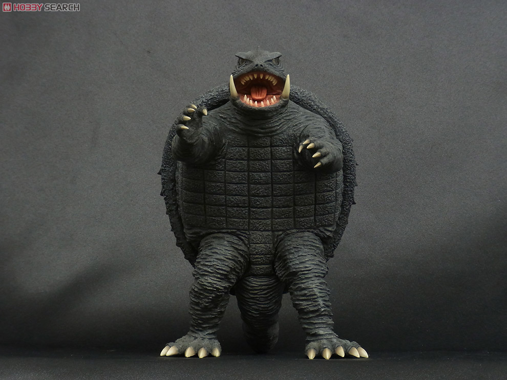 ガメラ怪獣フィギュア 黒 プラスチック製回転座360度 ガメラ怪獣