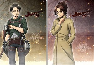 進撃の巨人 WIT STUDIO クリアファイル リヴァイ ハンジ 進撃の巨人