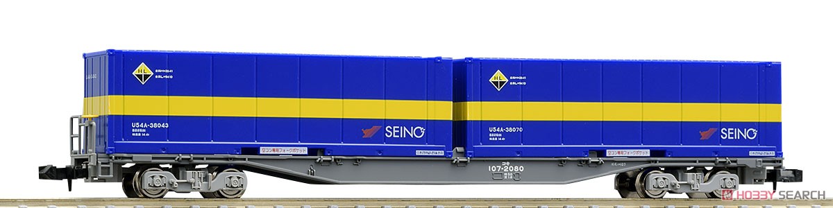 JR貨車 コキ107形 (増備型・西濃運輸コンテナ付) (鉄道模型) - ホビー