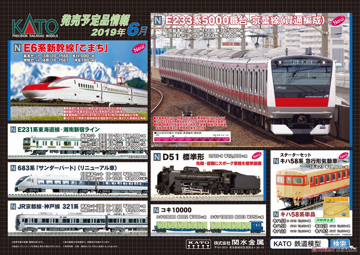 E233系5000番台 京葉線(貫通編成) 6両基本セット (基本・6両セット