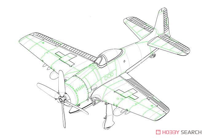 モノクロームプラモデル 1/32 グラマンF8F-1 ベアキャット