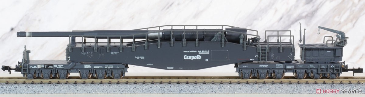 ホビートレイン Nゲージ レオポルト列車砲 クルップK5 列車砲 軍用車両