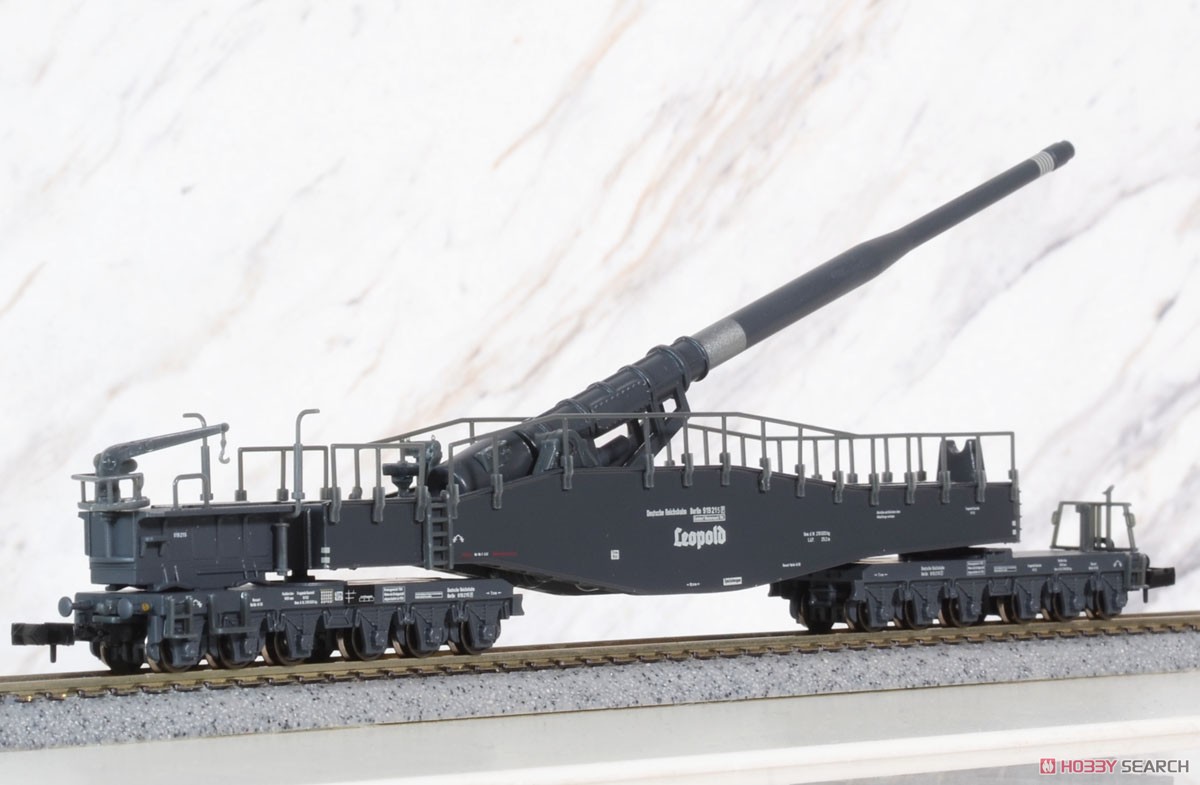ホビートレイン Nゲージ レオポルト列車砲 クルップK5 列車砲 軍用車両