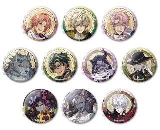 ゆめくろ エミリオ 箔押し缶バッジ 月覚醒 63点 ゆめくろ エミリオ