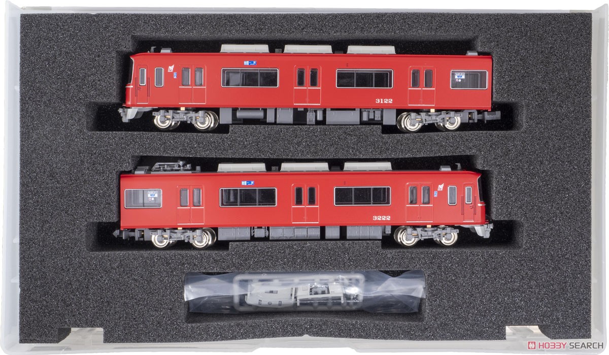 名鉄3100系3次車（旧塗装 3122編成）増結2両編成セット（動力