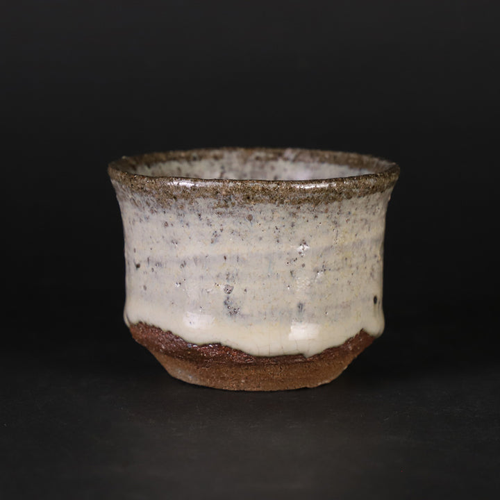 陶芸家 作家物 内村慎太郎 朝鮮唐津 盃 筒盃 ぐい呑 酒器 共箱 内村