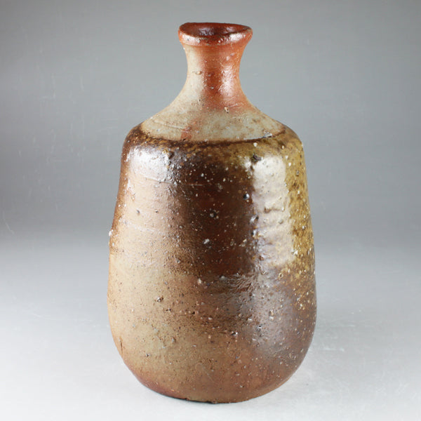 金重愫 備前徳利 円山窯 備前焼 共箱(四方桟盛蓋) 栞 w772