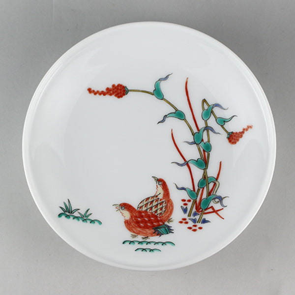 柿右衛門窯錦栗鶉文額皿 – ギャラリー一番館オンラインショップ