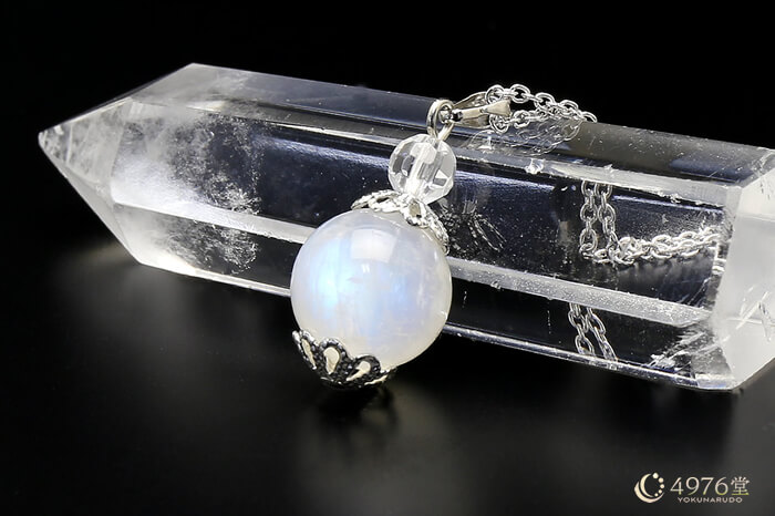 ブルームーンストーン ネックレス 10mm ｜ 天然石通販の4976堂