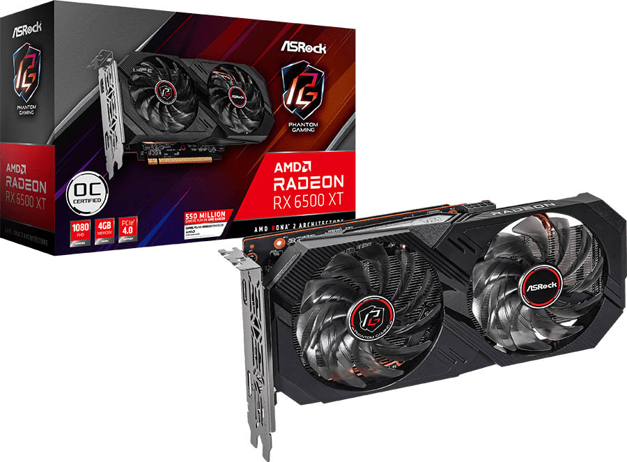 玄人志向とPowerColor，ASRock，GIGABYTE製RX 6500 XTカードが国内発売