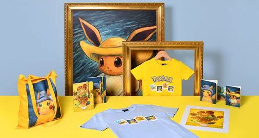 ポケモン ゴッホ美術館コラボ イーブイ フィギュア ゴッホ展 ピカチュウ