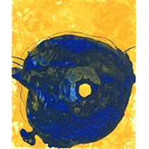 現代美術山本和香子『Etoile Ⅰ』ペーパーにグァッシュ 0603F