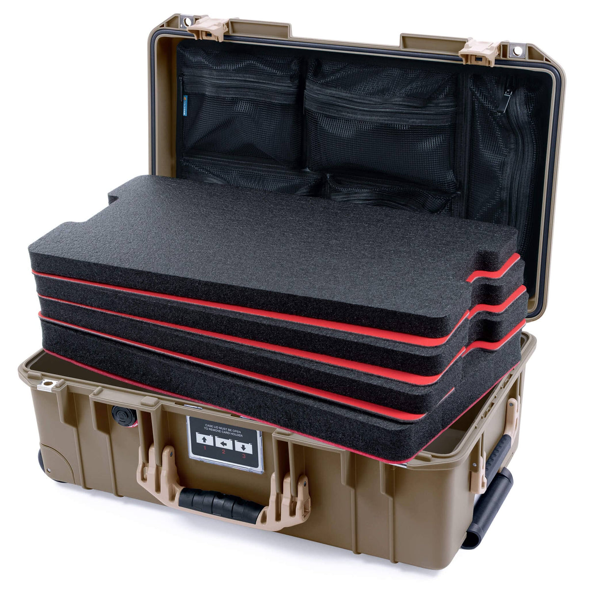Dark Desert Dirt & Tan Pelican 1535 Air Carry-on Case - ColorCase