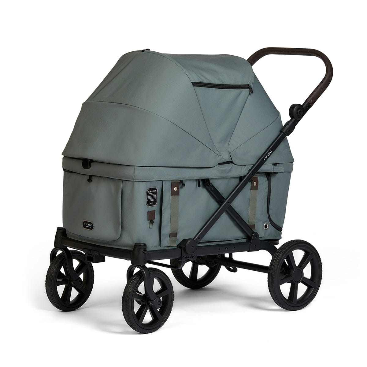 Doogo ペットカート 黒 メッシュカバー付き ペットカート 耐荷重20