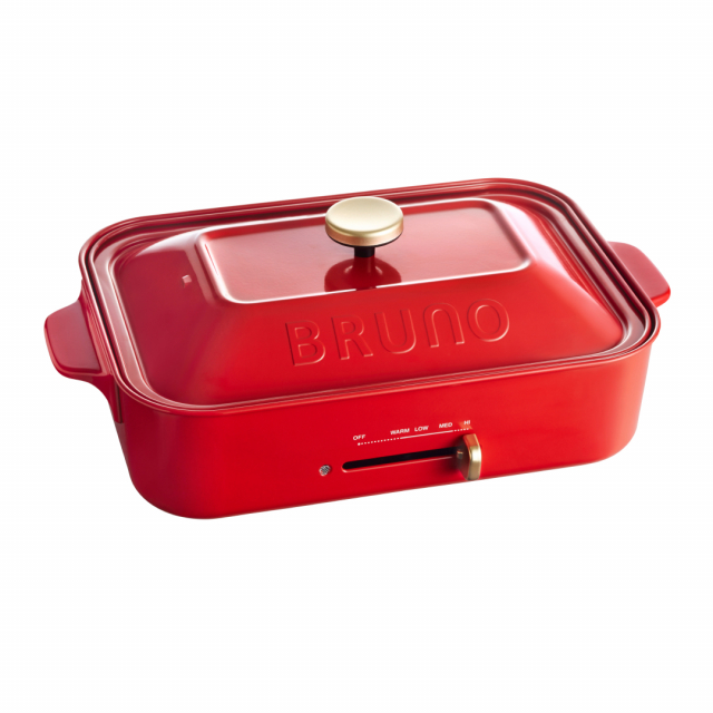 ブルーノ ホットプレート BOE021-RD（レッド）プレートセット 1341