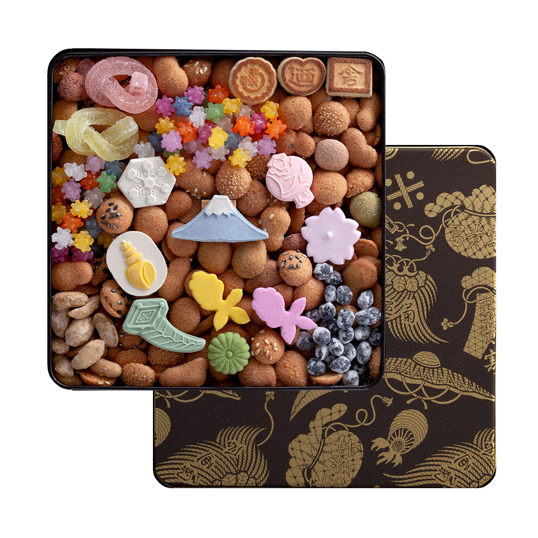 銀座菊廼舎(きくのや) 登録商標 冨貴寄(ふきよせ) 特撰缶JAPAN(小缶