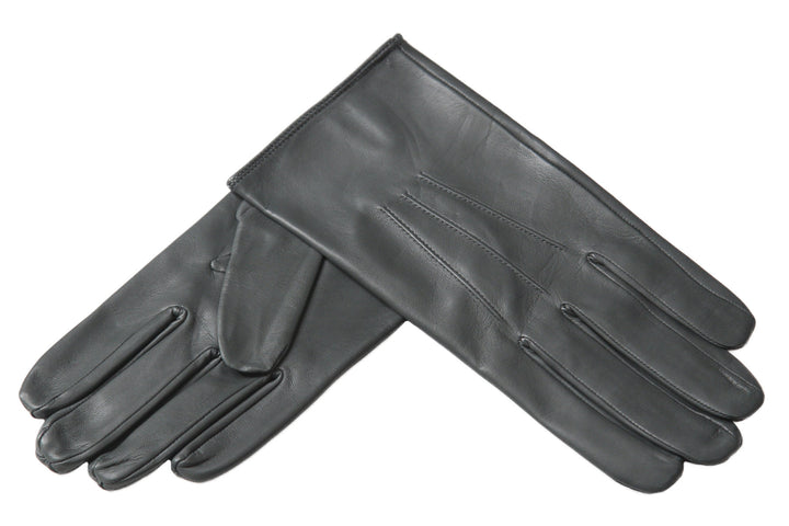 メローラ メンズ手袋◇ナパレザー◇ダークグレー/DK GREY 《シルク