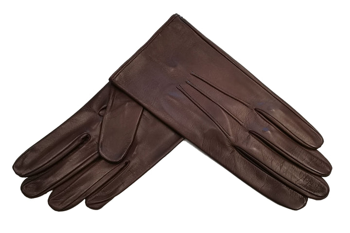 メローラ メンズ手袋◇ナパレザー◇ダークブラウン/MINK《ノー