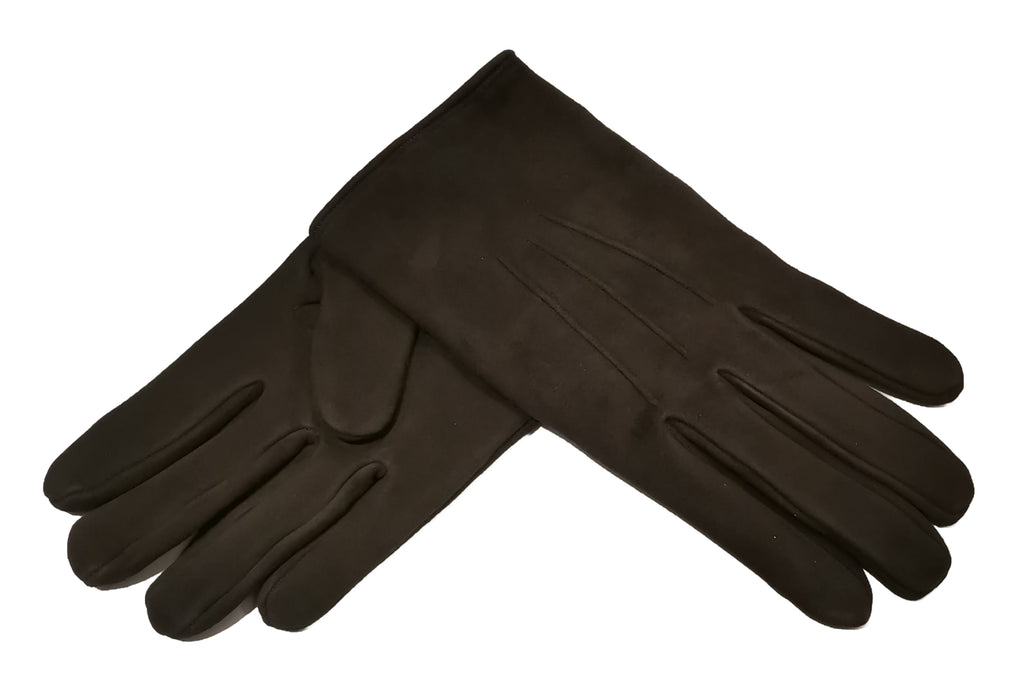 今季 メローラ スエードTANタン色 カシミア黒 グローブ 革手袋 MEROLA