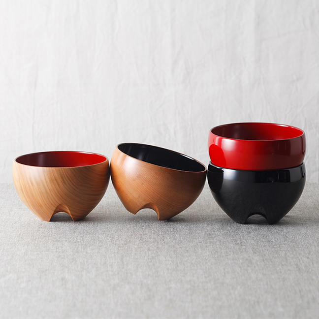 かっきー様確認専用 御膳お椀5セット 5％OFF レンジ汁椀 溜内朱 5客揃