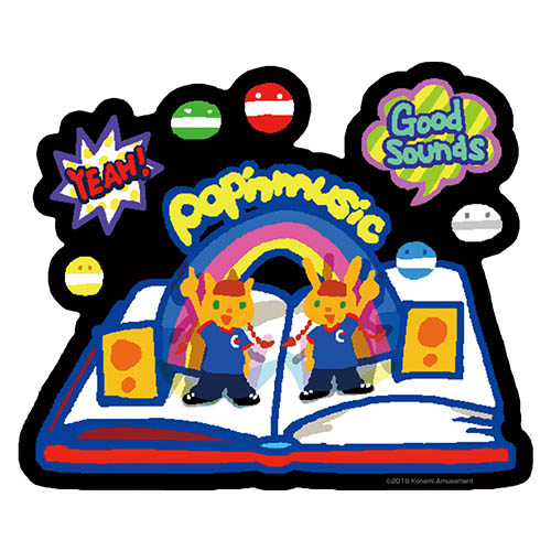 ミミ＆ニャミ 耐水ステッカー [pop'n music] | キャラクター公式グッズ