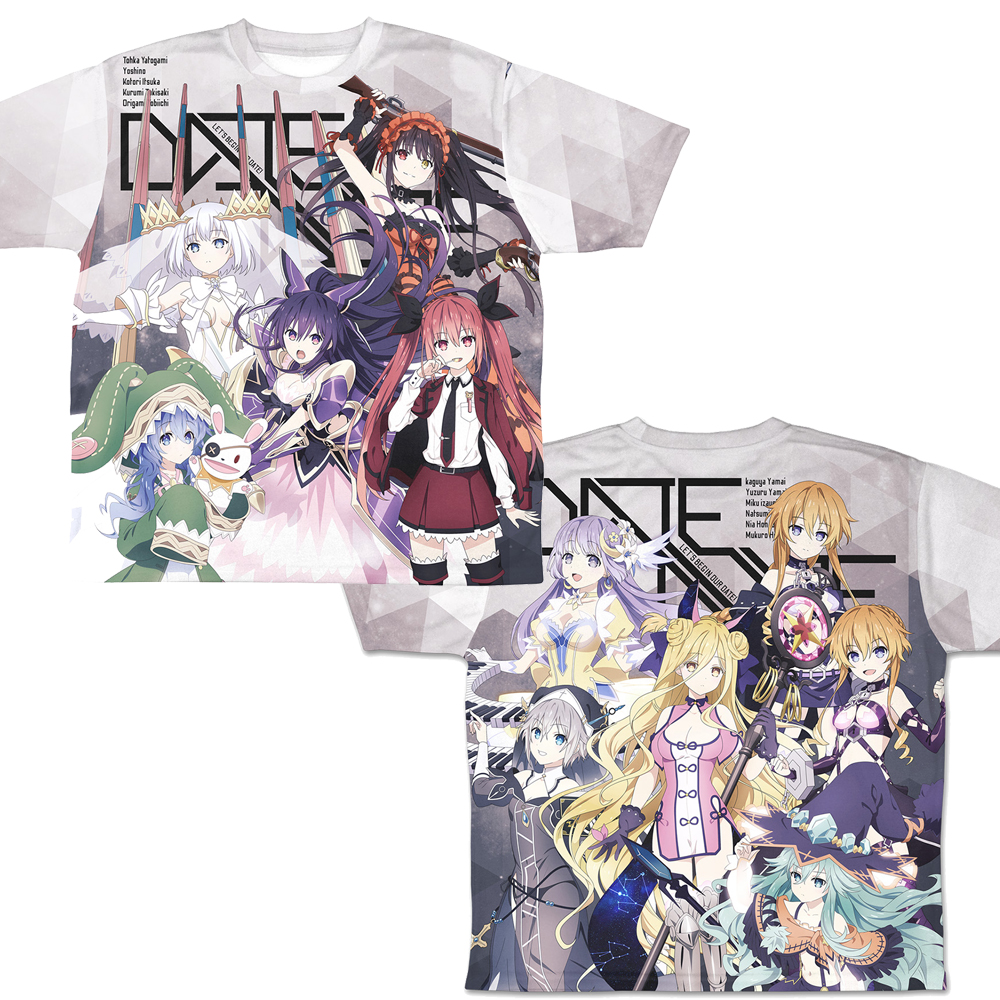 デート・ア・ライブIV ヒロイン集合 両面フルグラフィックTシャツ