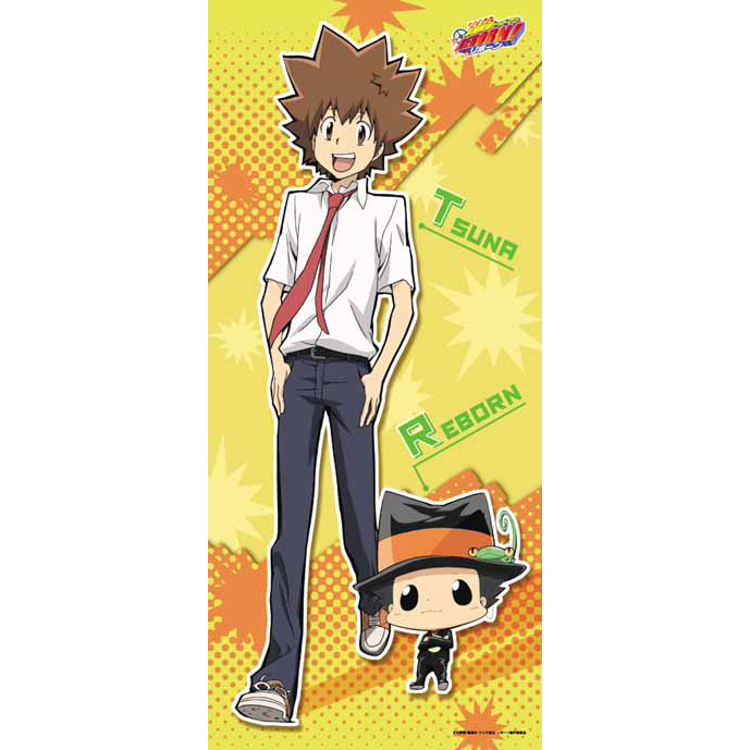 家庭教師ヒットマンREBORN！ スナック特典缶バッジ ツナ リボーン JF