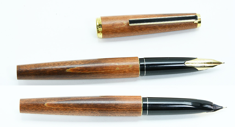 パイロット PILOT 万年筆 カスタム 木製軸 18K F(細字) パイロット