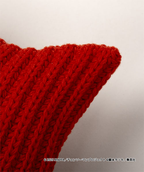 チェンソーマン x CA4LA KNITCAP(ONESIZE RED): ニットキャップ帽子