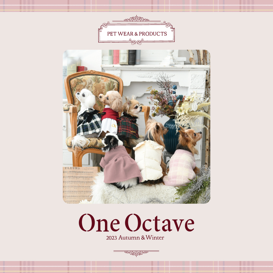 ONE OCTAVE（ワンオクターヴ）チェックフリルワンピ | 犬服・ドック