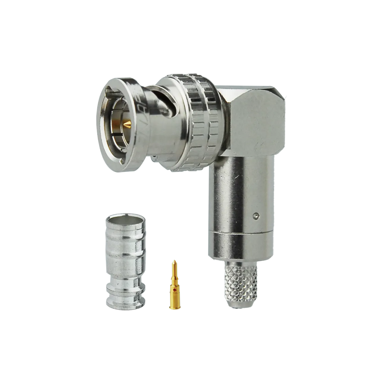 75ΩBNC型プラグ [圧着式][L型] | コネクタ | カナレ電気