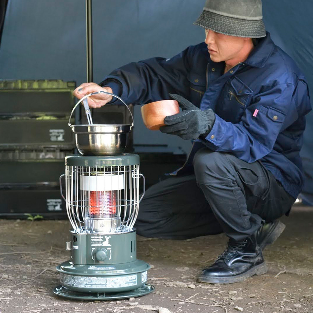 自然通気形開放式石油ストーブ