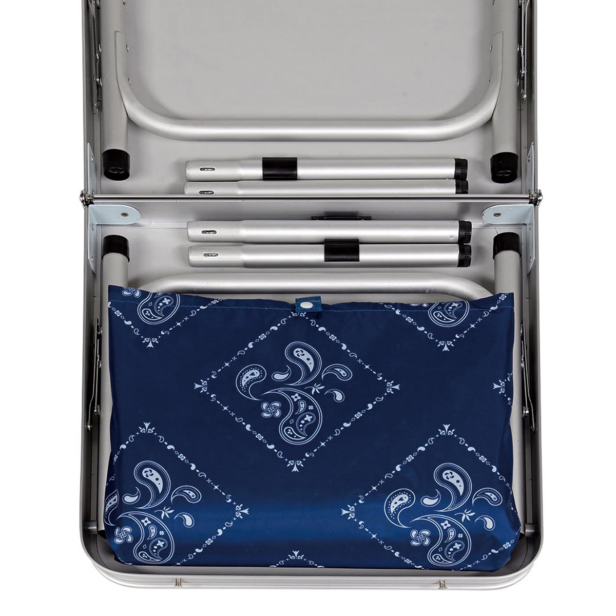 ジャストサイズ レジャーシートが入る トランクテーブル 90×45cm