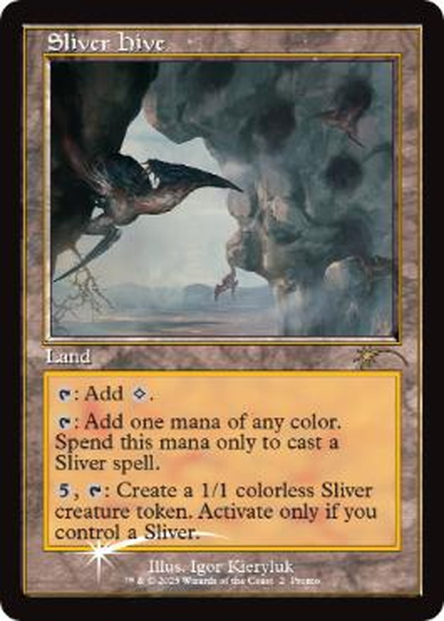 FOIL)(旧枠仕様)スリヴァーの巣/Sliver Hive《英語》【PRM】