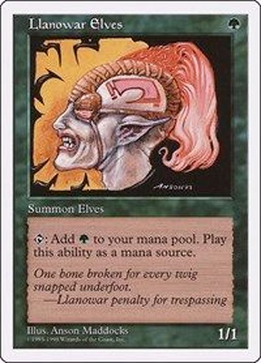 ラノワールのエルフ/Llanowar Elves《英語》【Anthologies(4ED)】