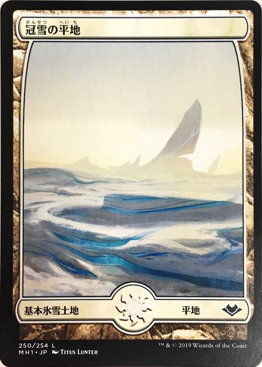 MTG 冠雪土地 日本語 モダンホライゾン MTG 冠雪土地日本語モダン