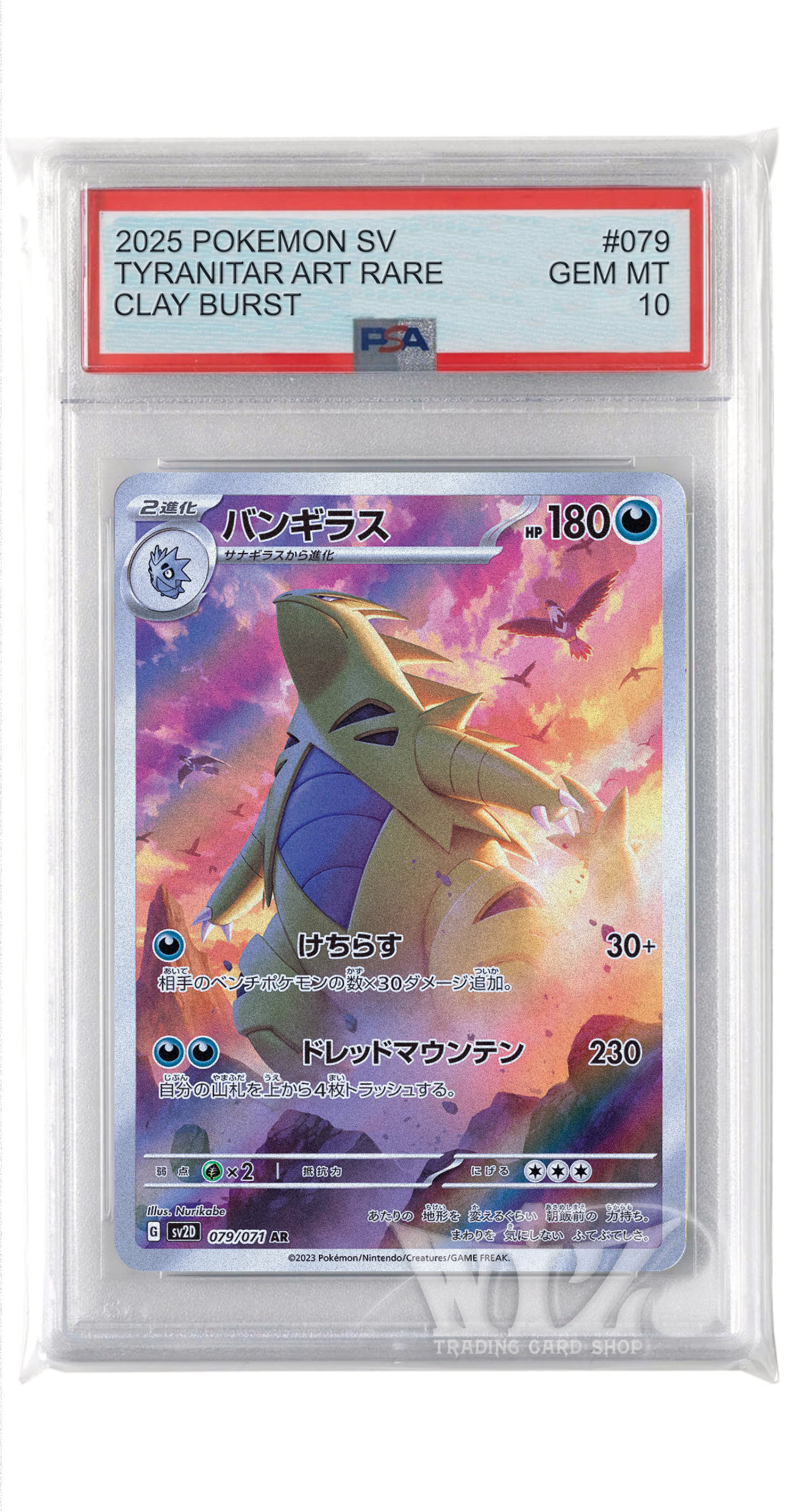 PSA10】バンギラス AR SV2D 079/071【 クレイバースト】 PSA10