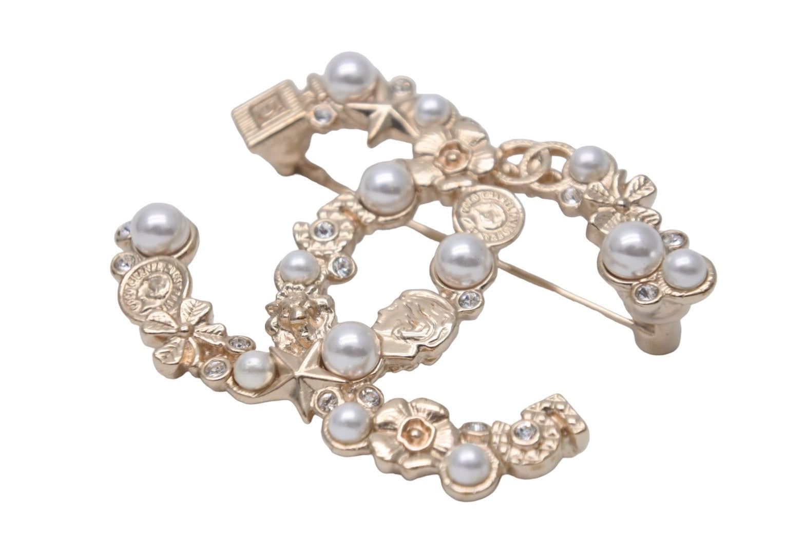 希少 シャネル CHANEL 2way フラワー グリポワ ブローチ トップ 希少