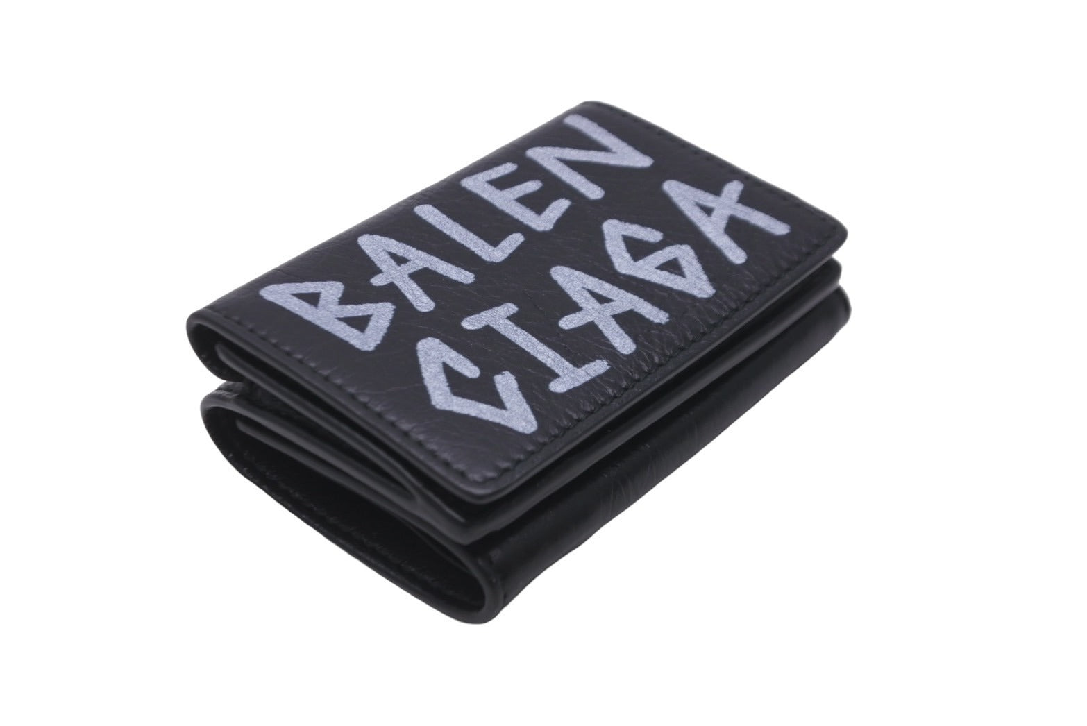 BALENCIAGA ストア ブラックレザー 財布