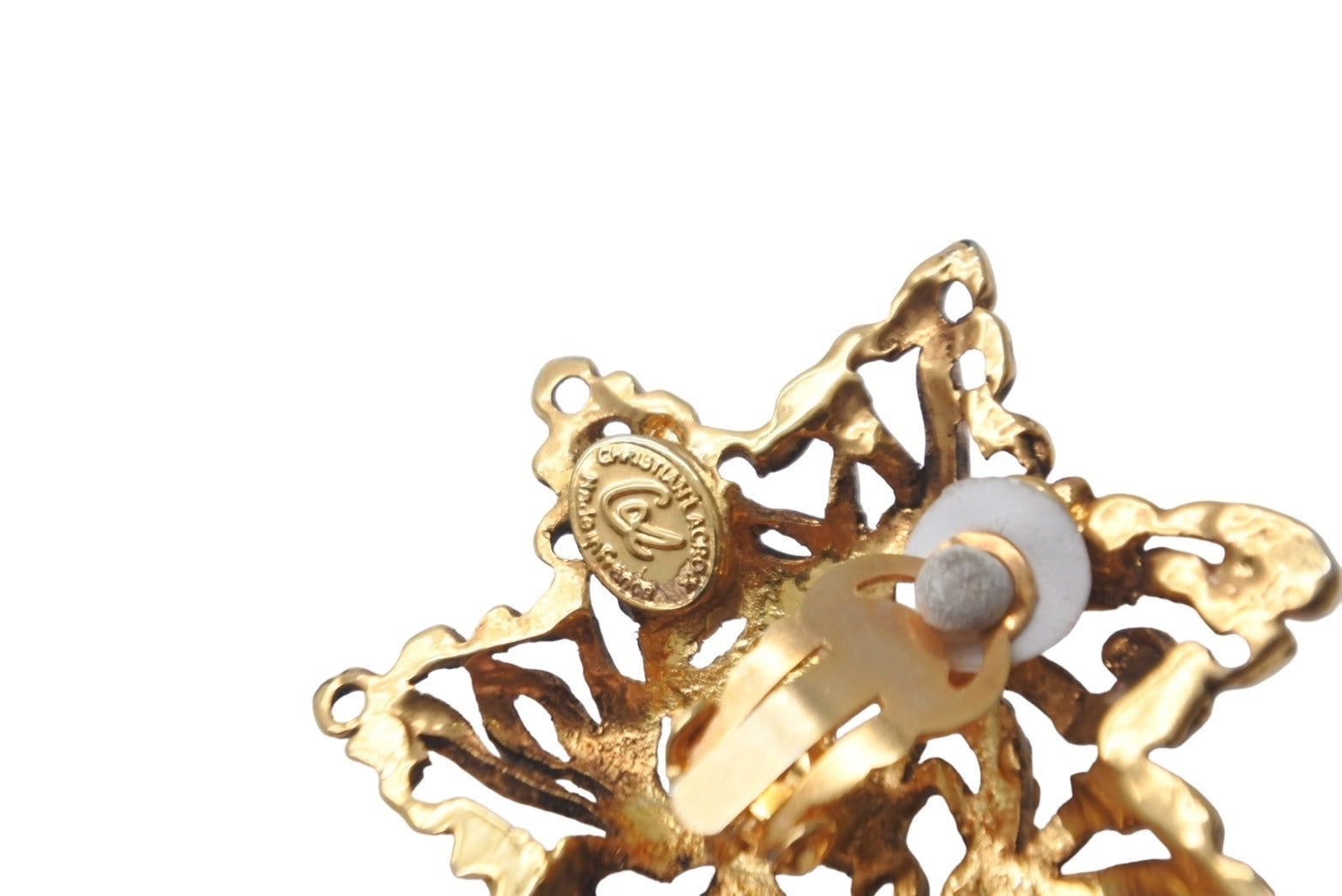 美品】Christian Lacroix ラクロワ てんとう虫 ブローチ 美品