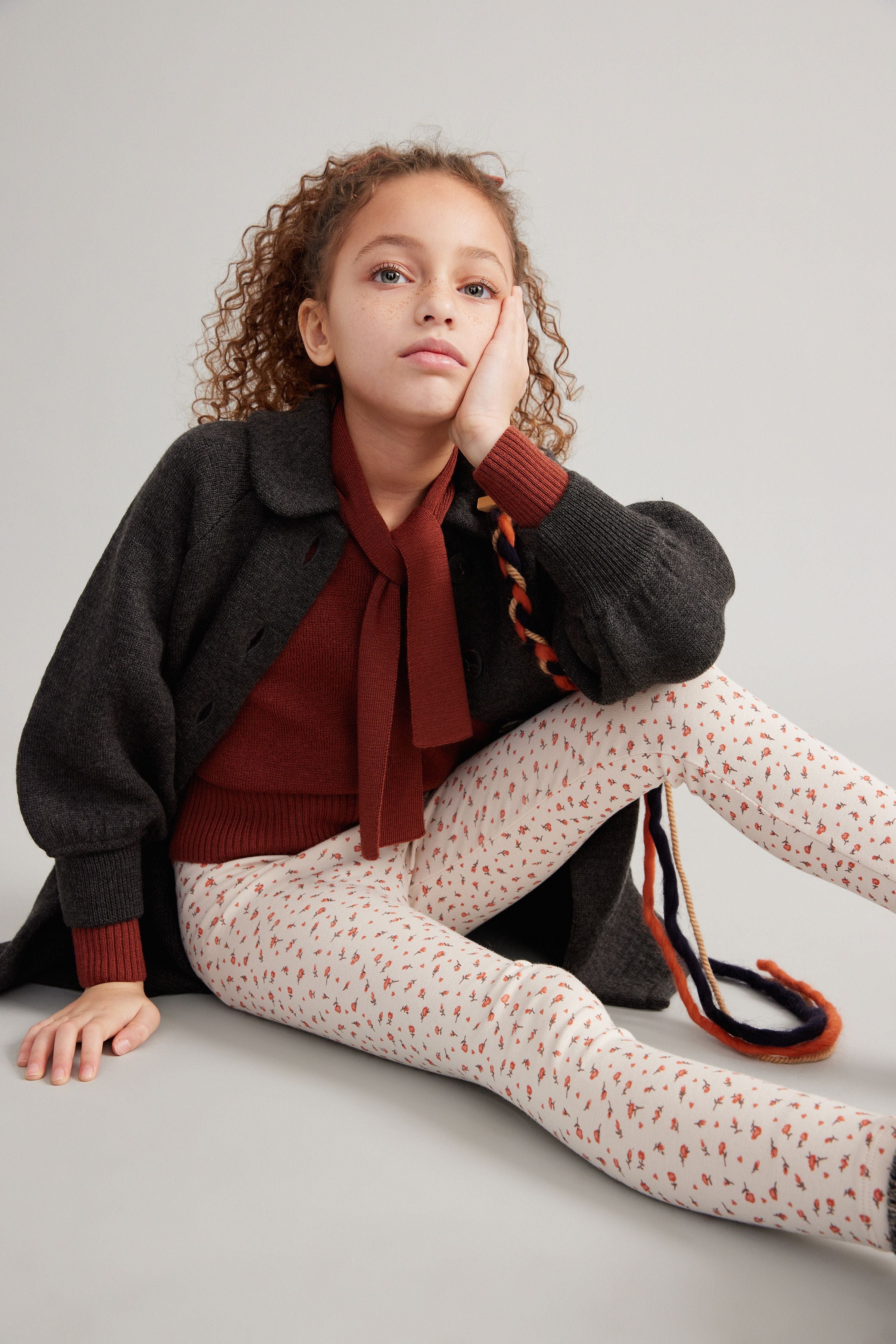 SOOR PLOOM Ruth Coat 8Y Clove Soor Ploom - Ruth Merino Cool Collar