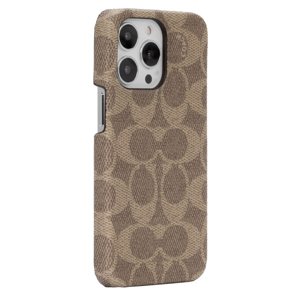 iPhone 13pro対応スマホケースコーチcoach KHAKI MULTI