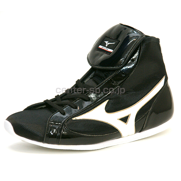 Mizuno ミズノ ボクシングシューズ 黒/ゴールド 28cm タッセル付き