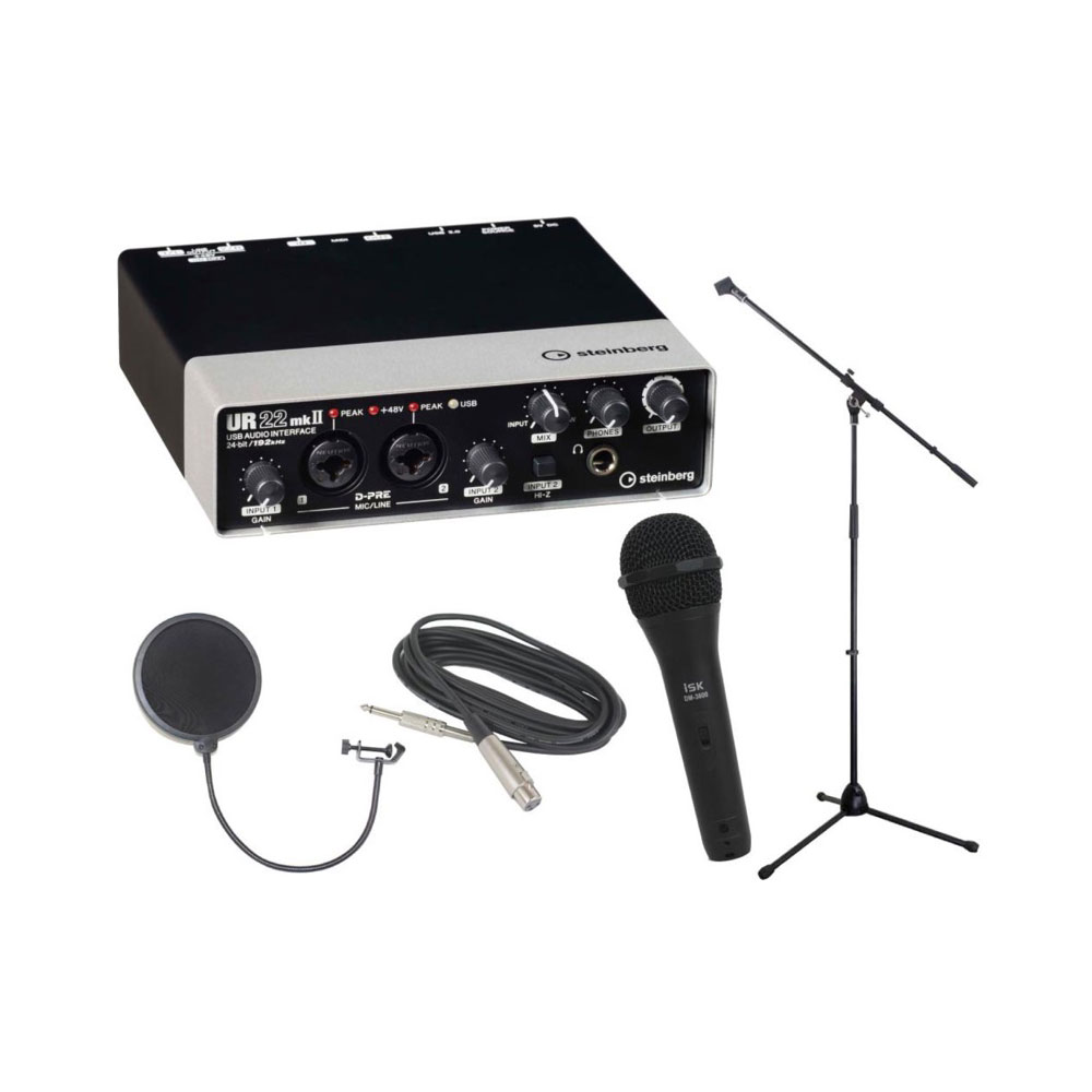 steinberg UR22mkII 2x2 USB 2.0 オーディオインターフェース iSK DM